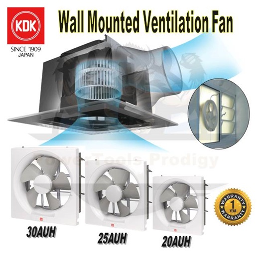KDK 20AUH 25 AUH 30AUH EXHAUST VENTILATION FAN/ WALL MOUNTED