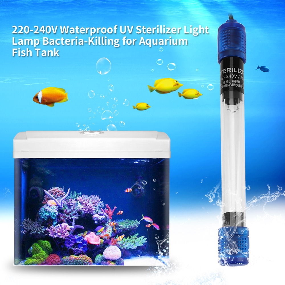 220240V Waterproof UV Sterilizer Light Aquarium Fish Tank Shopee