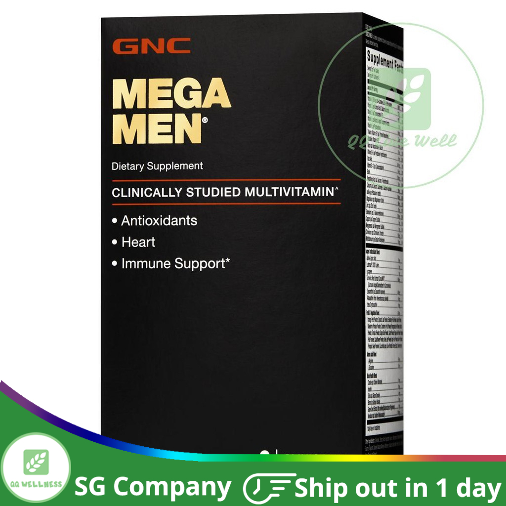 GNC Mega Men Multivitamin 90 Caplets Exp02/2024 Shopee Singapore