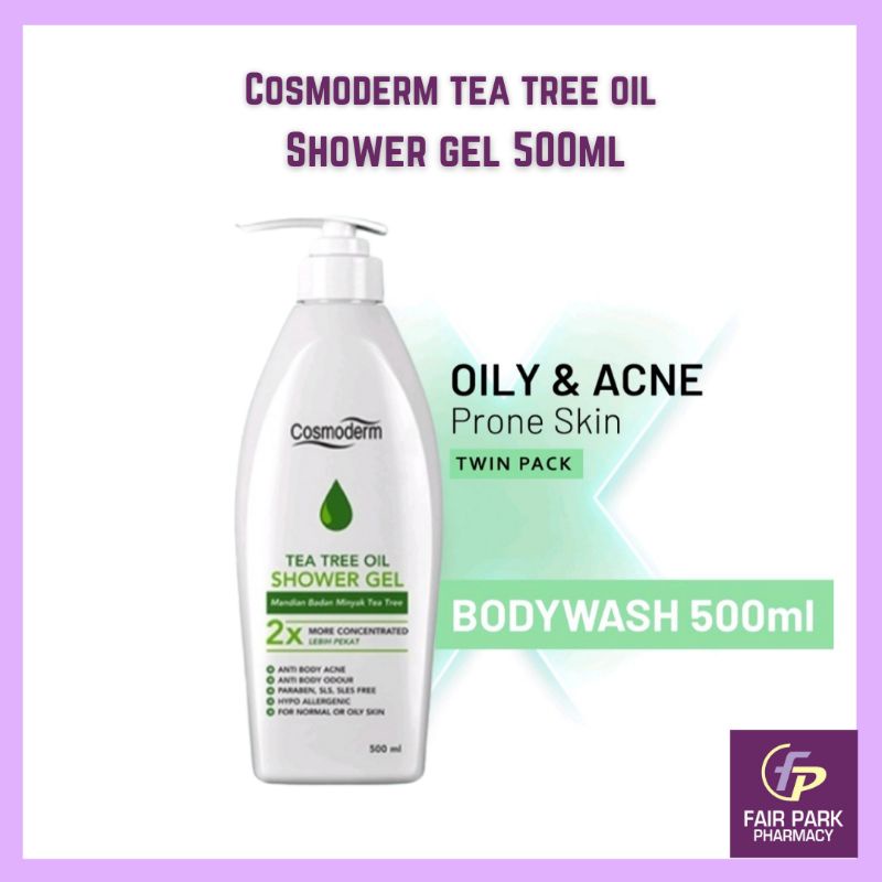 Cosmoderm Tea Tree Oil Shower Gel abanglimap