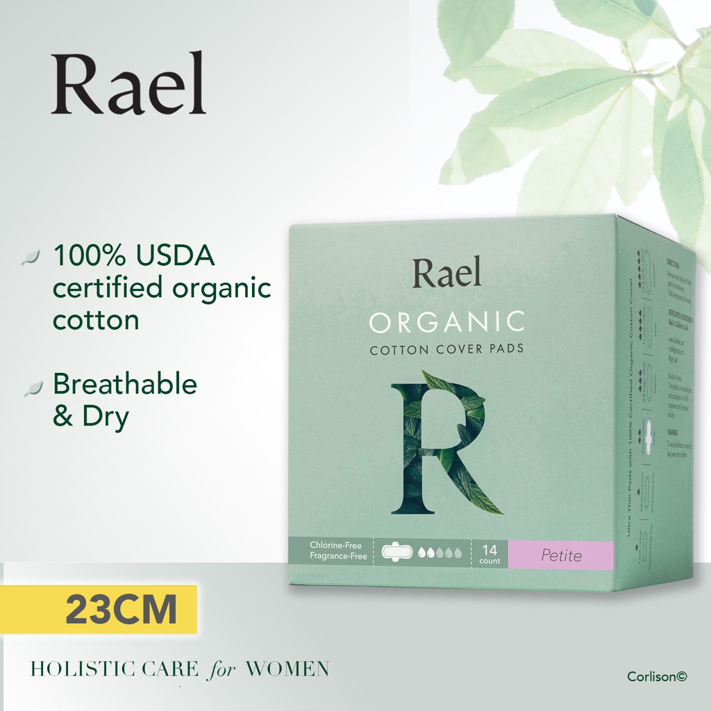 Rael Sanitary Pads with Certified Organic Cotton Petite Shopee
