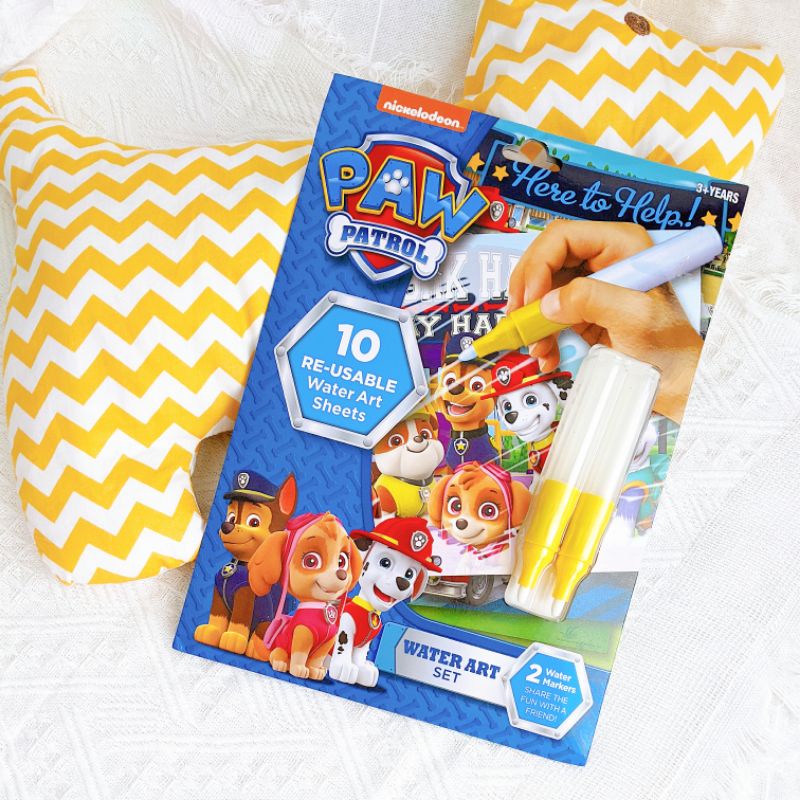 Paw Patrol Water Art Set Magic Water Doodling Reusable Water Pad