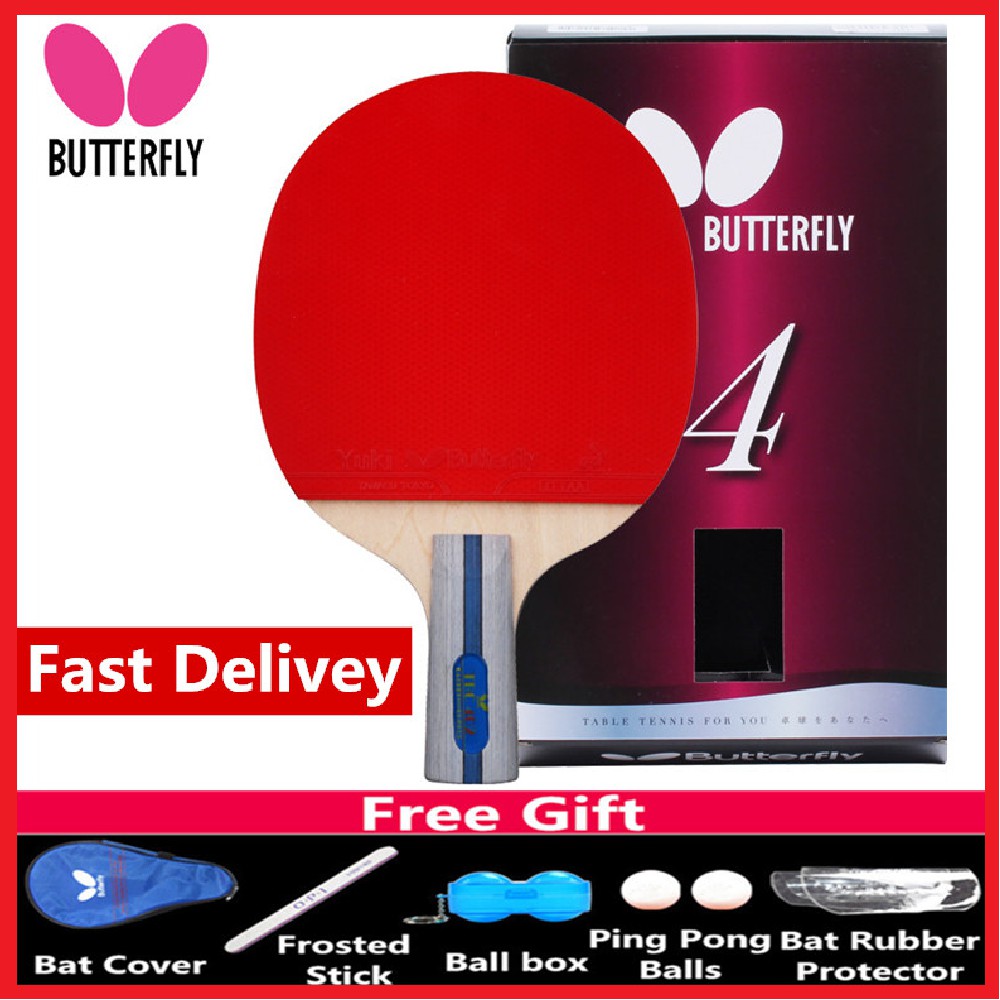 Butterfly Original Table Tennis Racket Ping Pong Paddle Bat Rubber