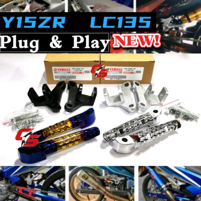 Malaysia] Y16ZR Y15ZR LC135 V1V8 4S 5S EGO REAR FOOTREST RACING