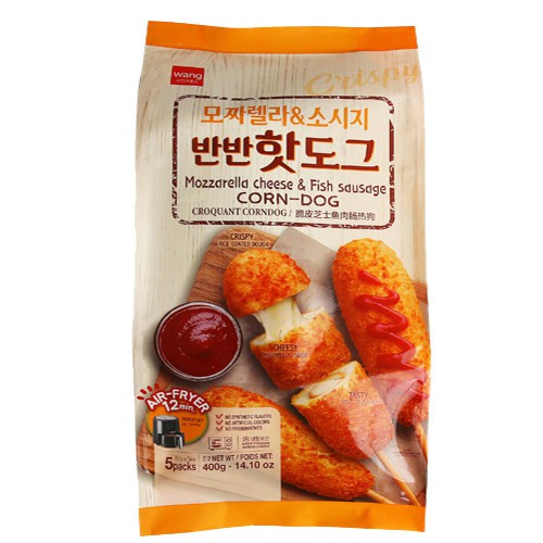 Korea Crispy Mozzarella Cheese Breaded Fish Cake (Hot Dog) Korean