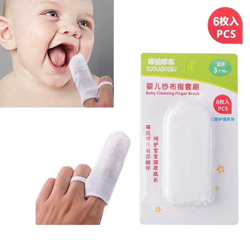 Baby Supplies 6 PCS/package Baby Oral Cavity Clean Gauze Baby Mouth