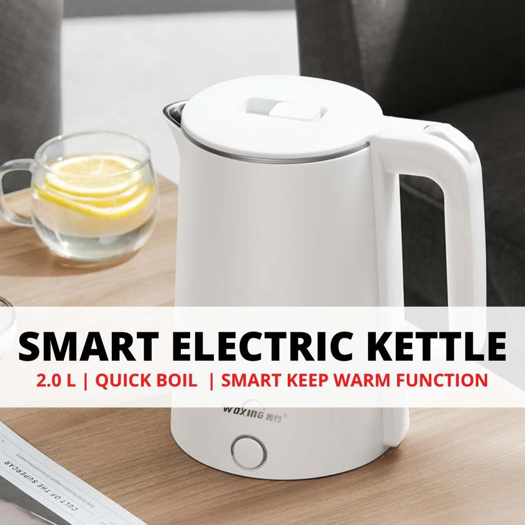 2.0 litre Smart Electric Kettle Quick Boil and Keep Warm Function