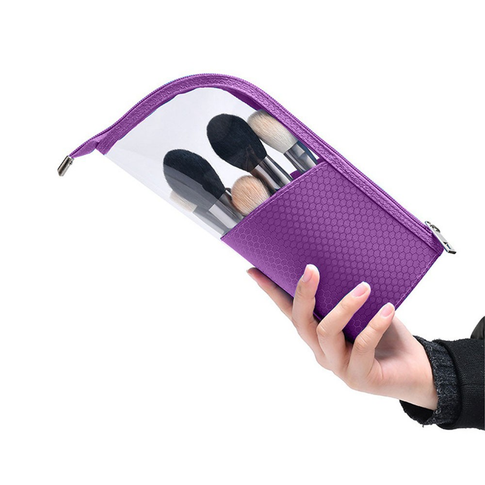 Travel Makeup Brush Cup Holder Organizer Bag, Portable Waterproof Dust