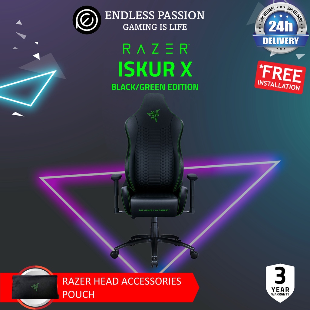 Razer Iskur X Ergonomic Gaming Chair Shopee Singapore