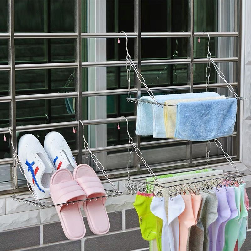 Drying Rack Sock Drying Rack Shoe Rack Foldable Adjustable Window