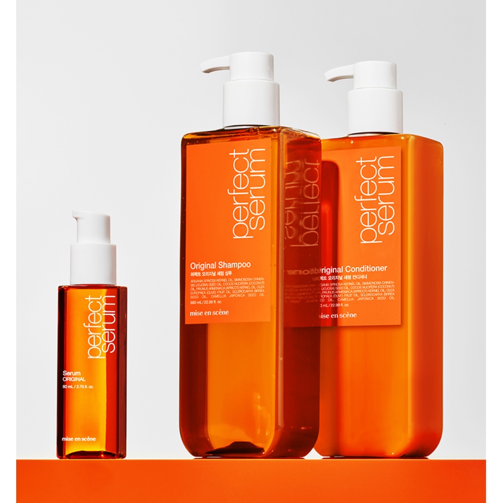 [Mise En Scene] Perfect Serum Original Shampoo / Conditioner 680ml