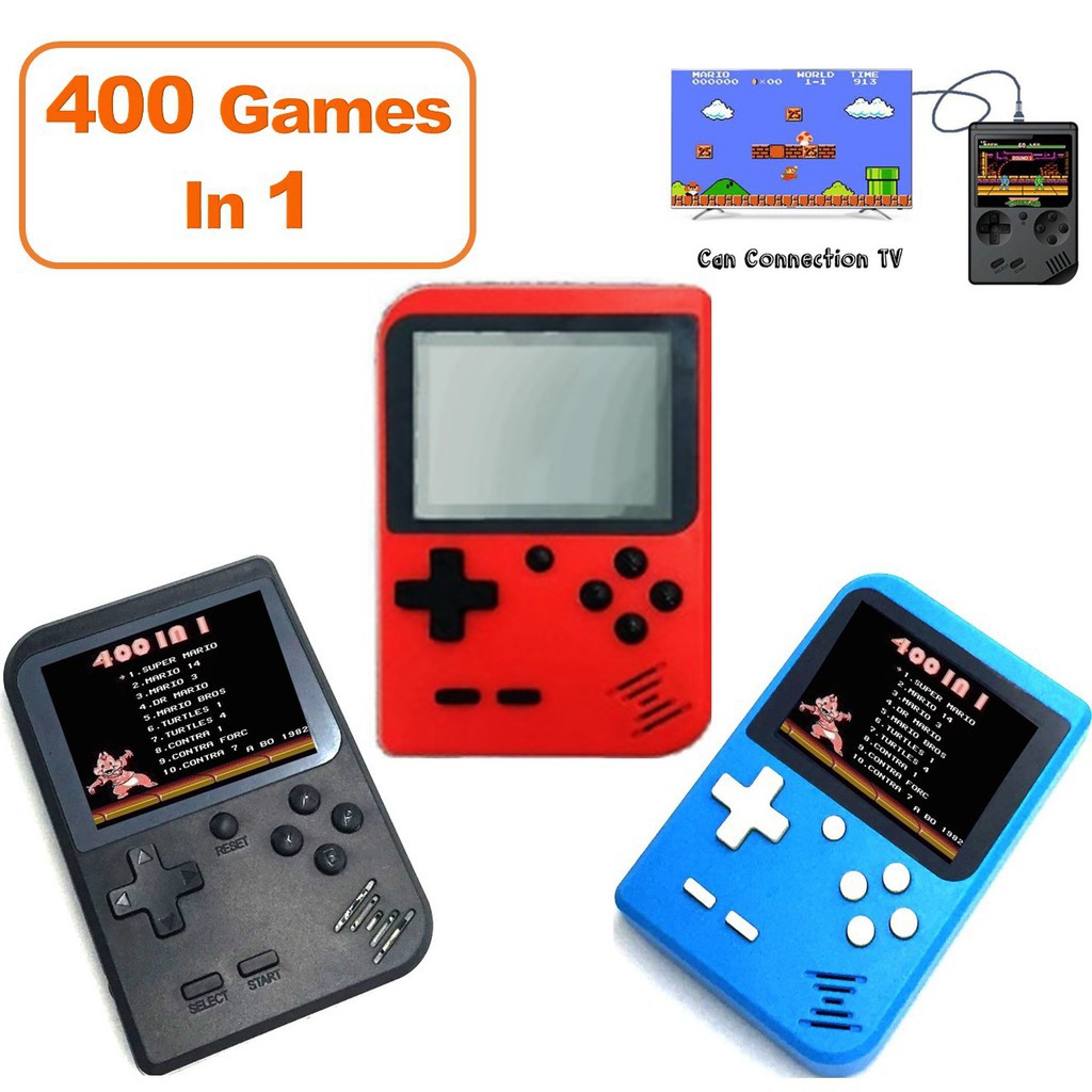 Retro Fc Gameboy 400 in 1 Games Console Shopee Singapore