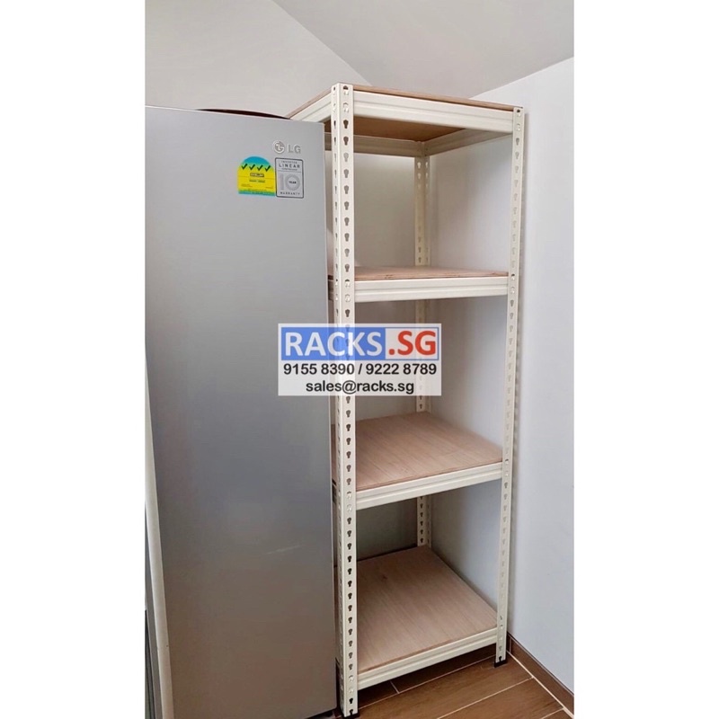 4Tier Boltless Racking with PLYWOOD Shelves (D450mm/D600mm) !! FREE