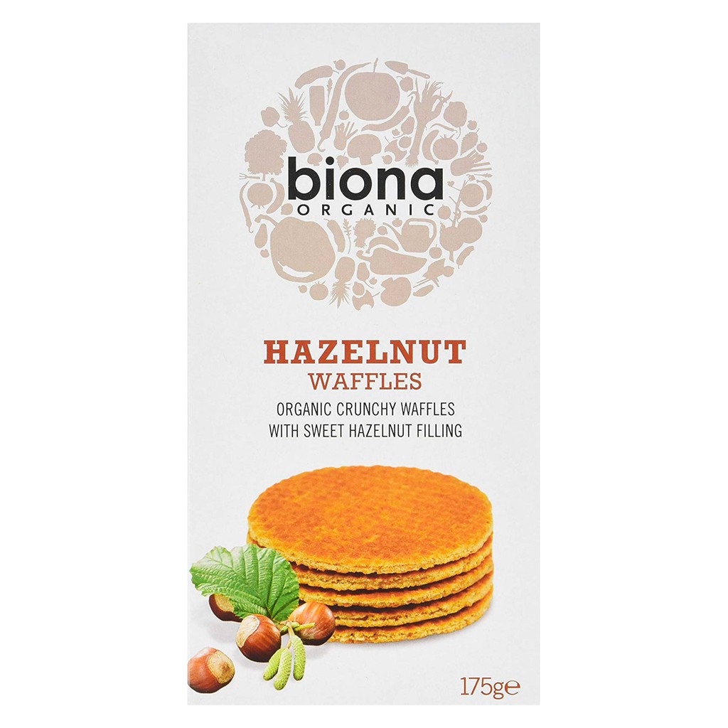 Biona Organic Hazelnut Syrup Waffles, 175g WSHT [UK] Shopee Singapore