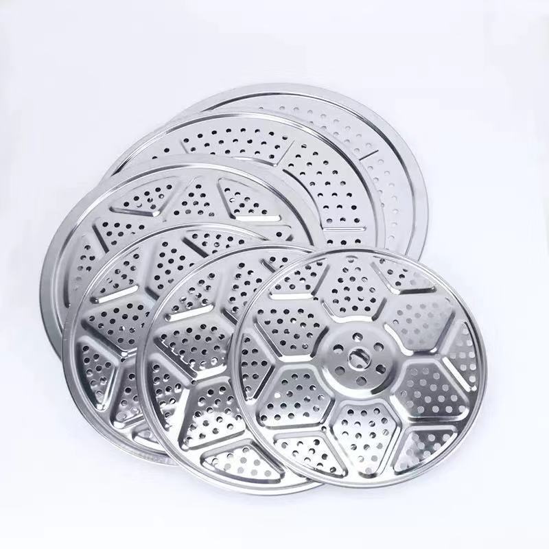 Stainless Steel Steamer Plate Household Wok WaterSteam Rack Thick round