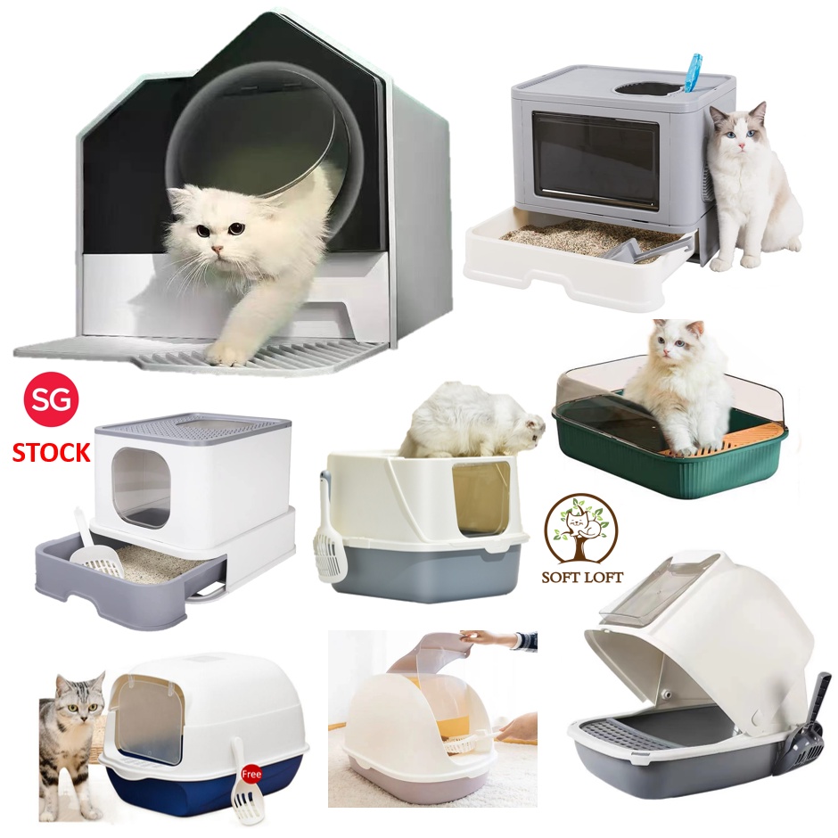 [LARGE CLOSED LITTER BOX]Enclosed Cat Litter Box/Extra Large/Cat Full
