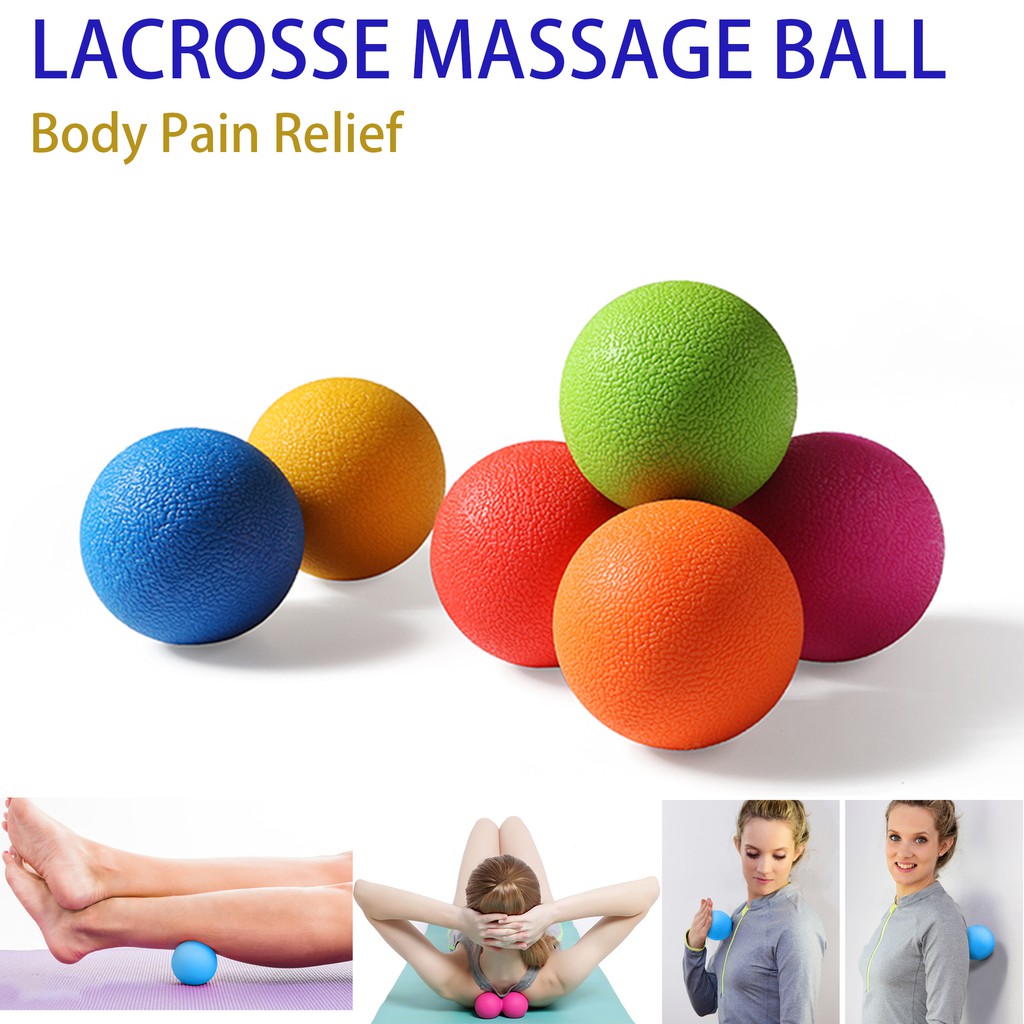 LACROSSE Massage Therapy Ball, Solid TPE Muscle Pain and Soreness Relief Loosen Up Tight