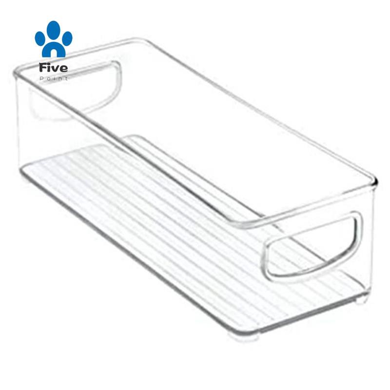 Stackable Plastic Food Storage Bin with Handles for Kitchen Pantry