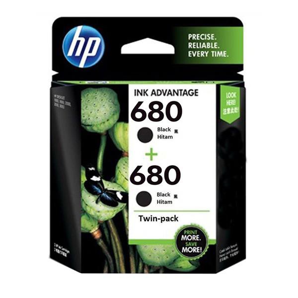 HP 680 Twin pack Black Original Ink Advantage Cartridges