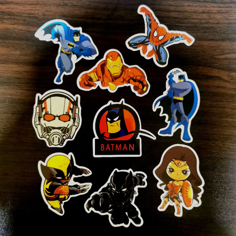 Avengers Marvel DC Superheroes stickers Decal sticker for laptop waterbottle luggage motorbike