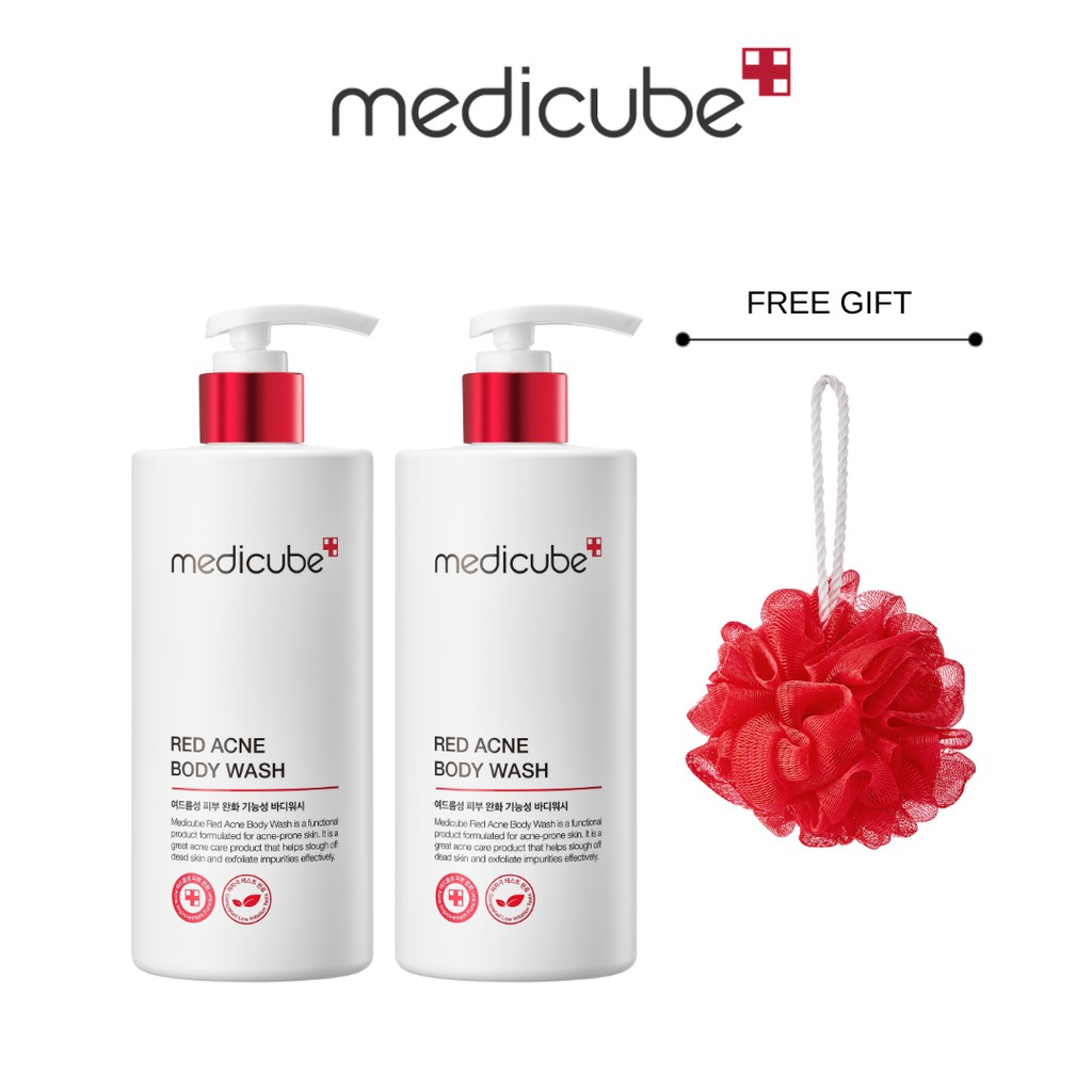 [Medicube Official] Red Acne Body Wash Duo Set + FREE GIFT Shopee