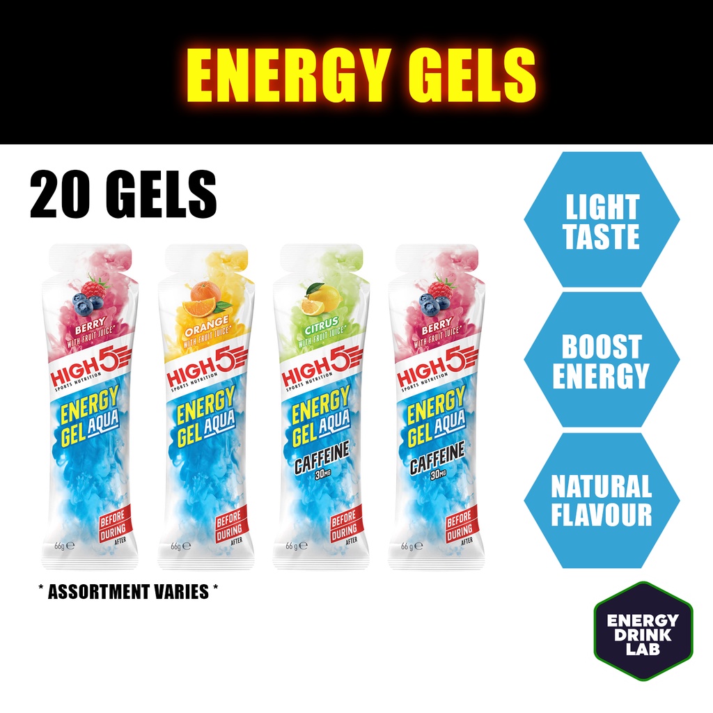 High5 Energy Gel Aqua 20 Pack (Select Flavour) Shopee Singapore
