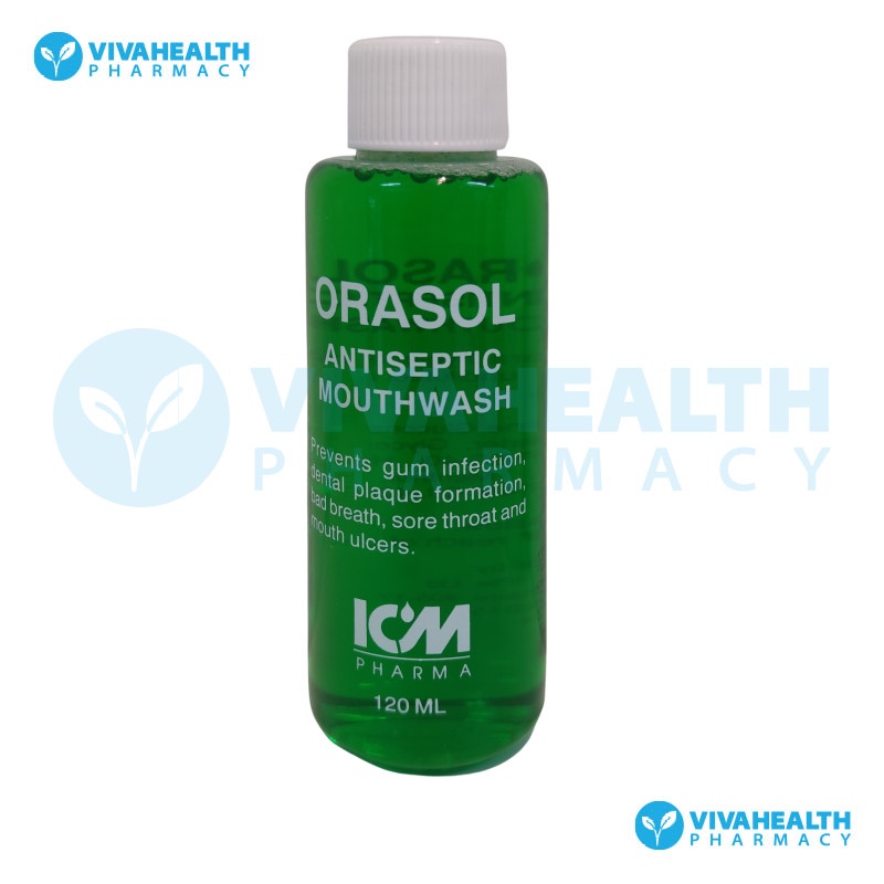 Orasol Antiseptic Mouthwash 120mL Shopee Singapore