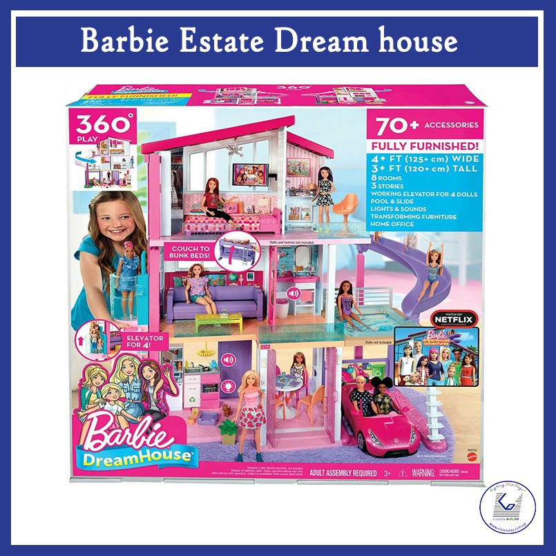 Original Mattel Barbie Estate Dreamhouse Dollhouse GNH53 Shopee Singapore