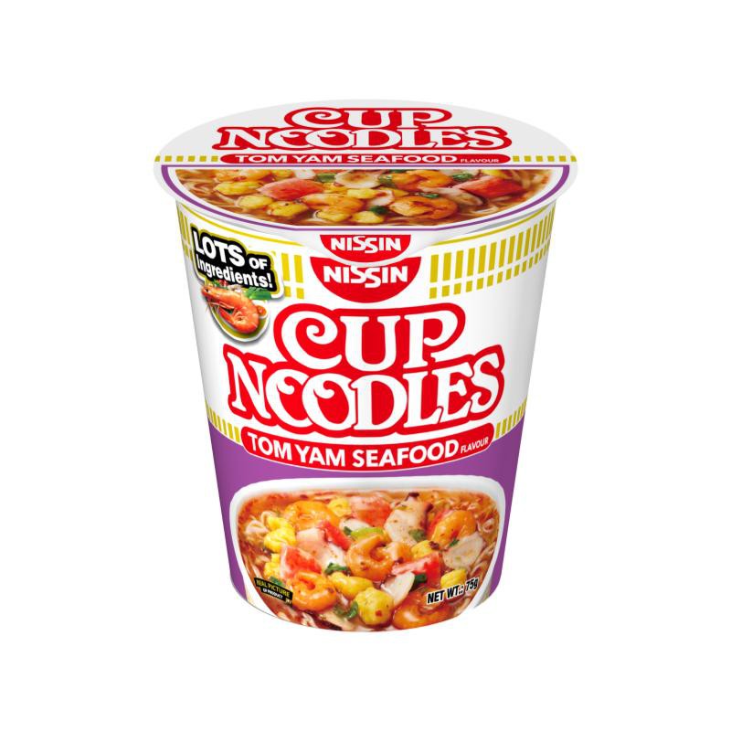 Nissin Cup Noodles Tom Yam Seafood 75g NonHalal [Japanese] Shopee