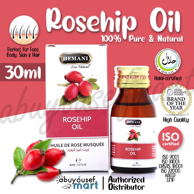 MAWAR Hemani Rosehip Oil / Rose Hip Seed Oil Rose Rose Seed Oil 30ml
