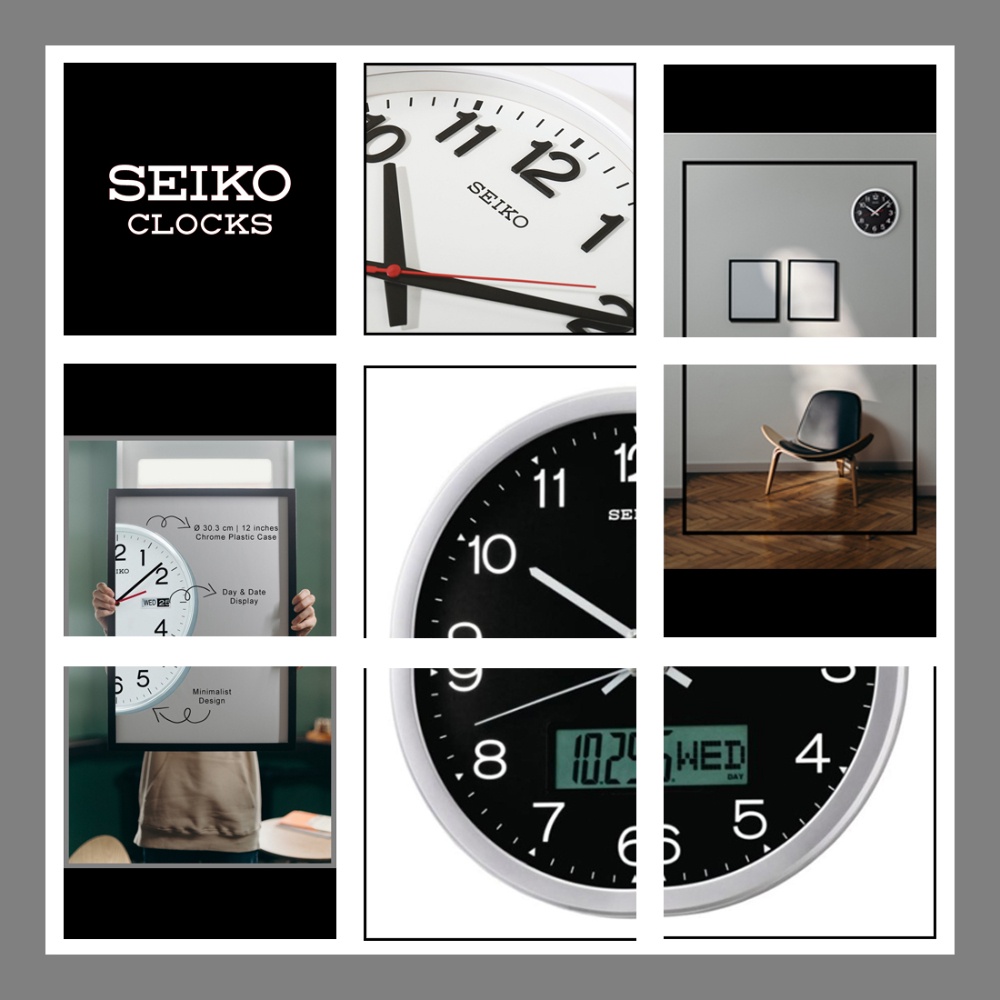 Seiko Minimalist Wall Clock (QXA007 QXF104 QXA732) Shopee Singapore