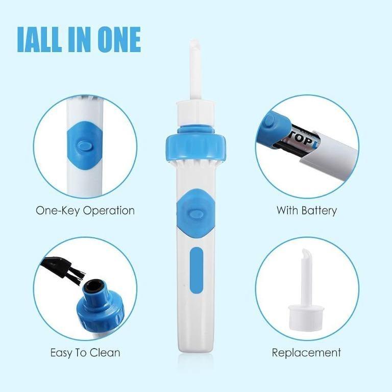 Earwax Removal Kit, Ear Cleaner, Portable Automatic Electric Vacuum Ear