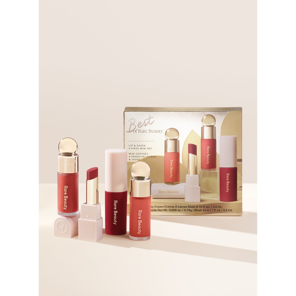 Rare Beauty Gift Set / Lip & Cheek 4 Piece Mini Set / Lip & Cheek 2