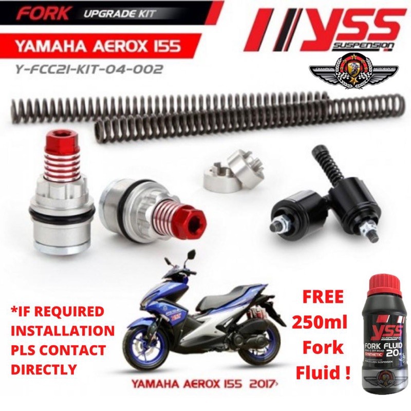 YSS Front Fork Upgrade Kit for AEROX NVX155 Shopee Singapore
