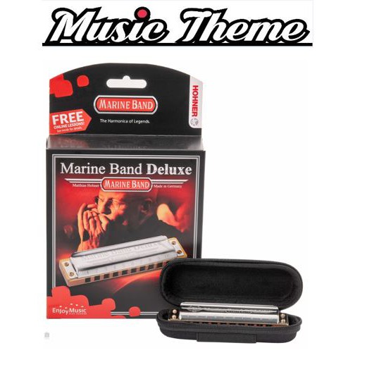 Hohner Marine Band Deluxe 10 Holes Diatonic Harmonica. Made In Germany