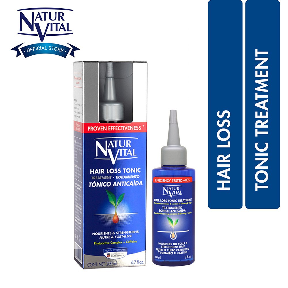 NaturVital Hair Loss Tonic Treatment (200ml/60ml) Shopee Singapore