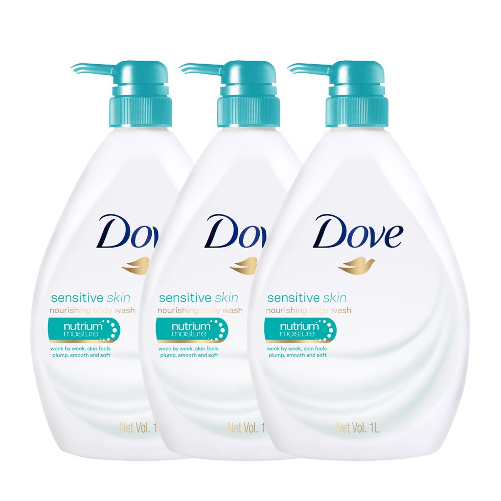 (BUNDLE OF 3) DOVE SHOWER SENSITIVE SKIN 1L BEAUTY LANGUAGE Shopee