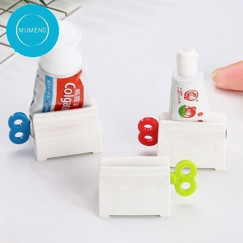 MUMENG Plastic Manual Rolling Toothpaste Tube Squeezer Dispenser Facial