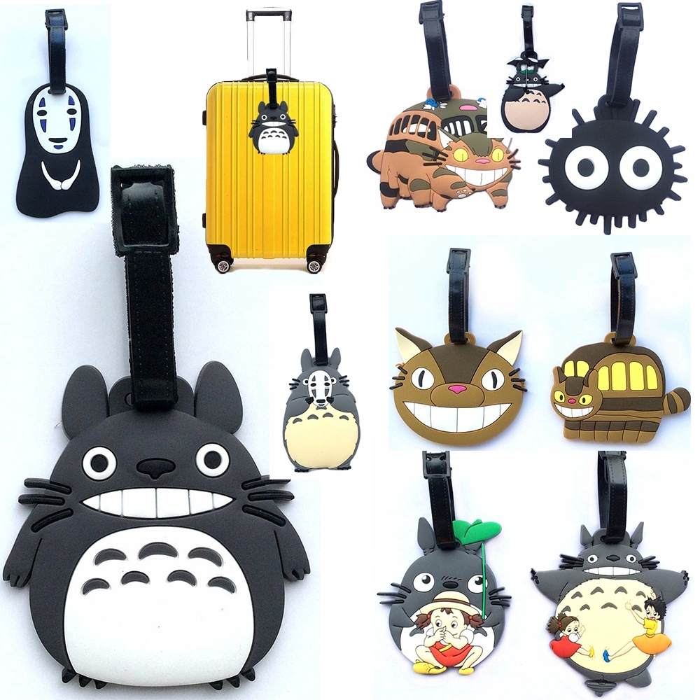Totoro Spirited Away Cartoon Luggage Tag Travel Accessories Luggage