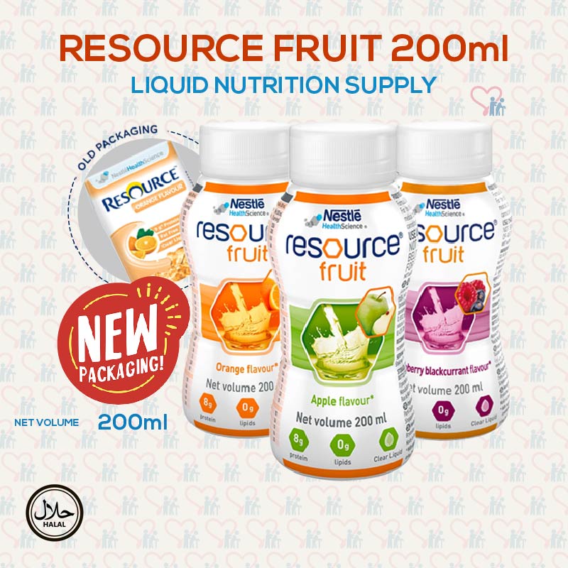 Nestle Resource Fruit Beverage Nutritional Liquid Meal Replacement