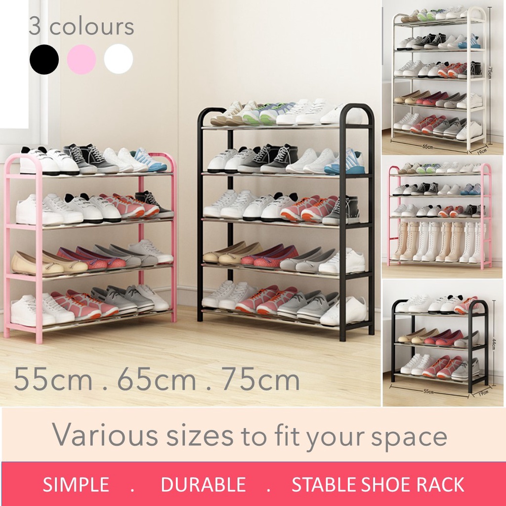 Simple Minimalist Shoe Rack 3/4/5 Tiers Shopee Singapore