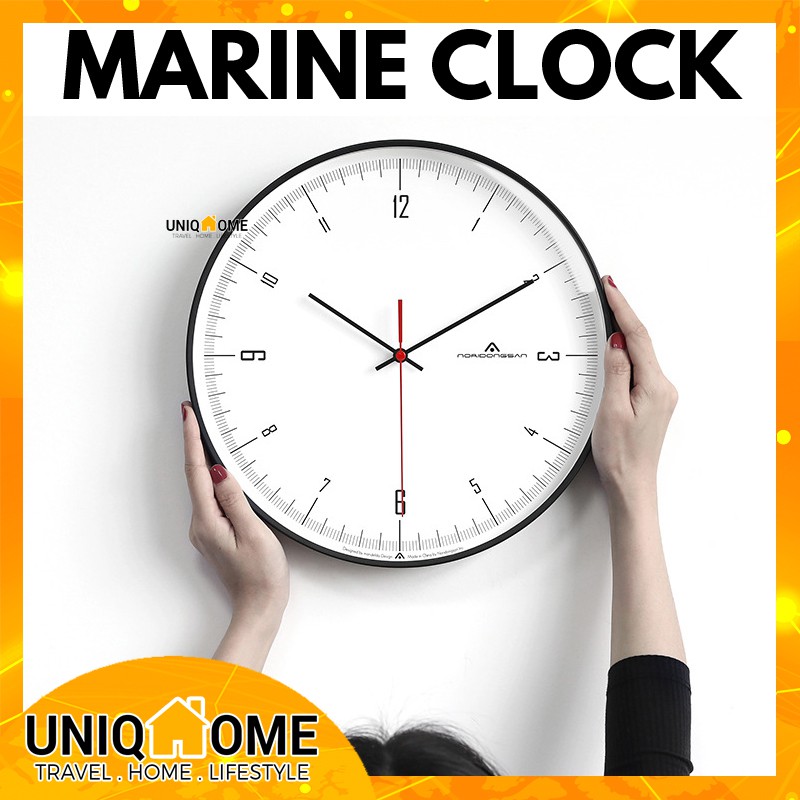Uniqhome Marine Design Wall Clock Wooden Wall Clock Wall Clocks Digital Clock Shopee Singapore