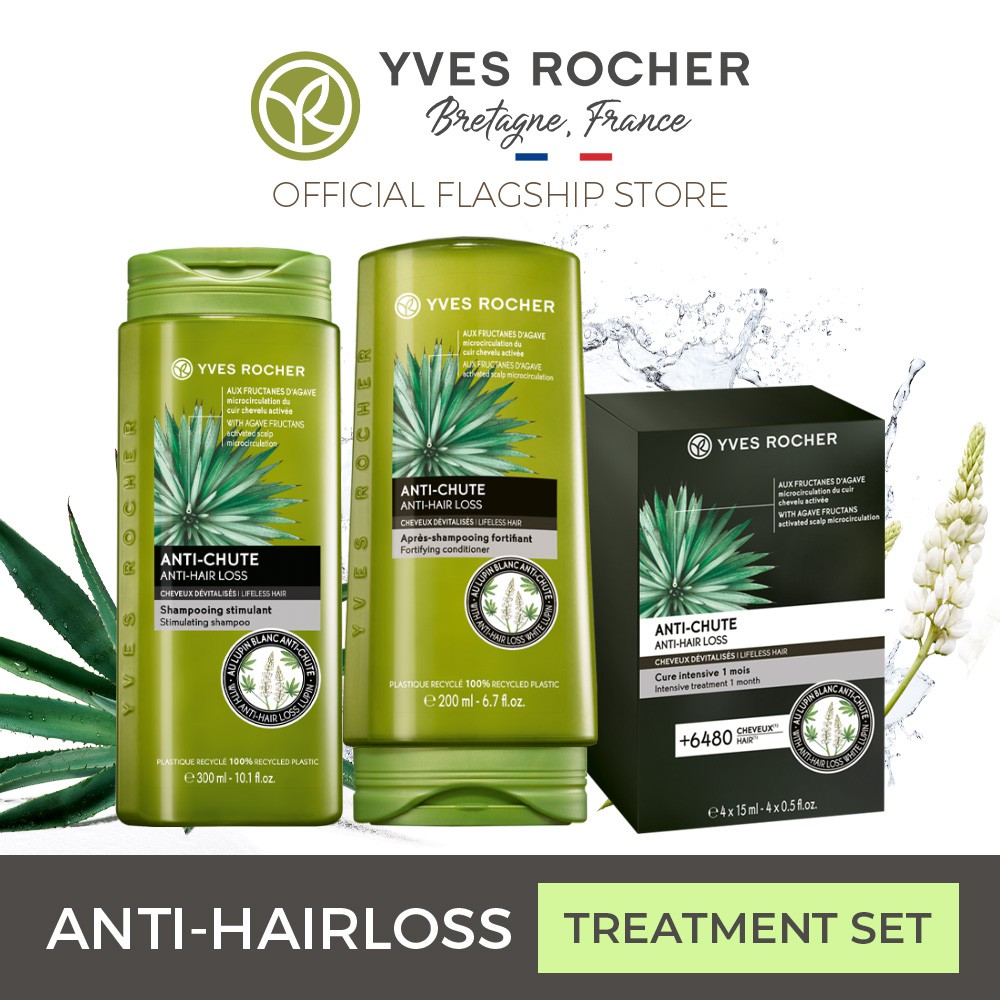 Yves Rocher AntiHair Loss Treatment Bundle Shopee Singapore