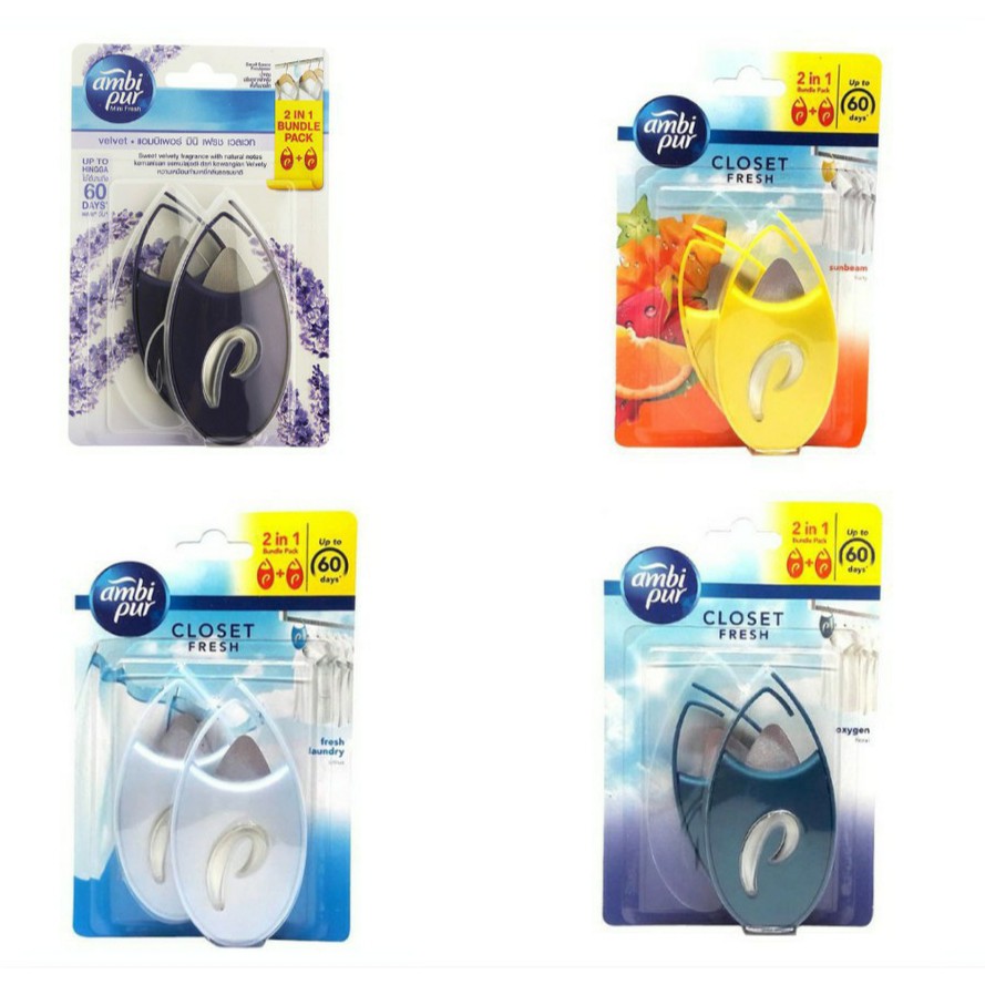 Ambi Pur Mini Fresh Closet Small Space Freshener (2 x 4.5ml) [Bundle