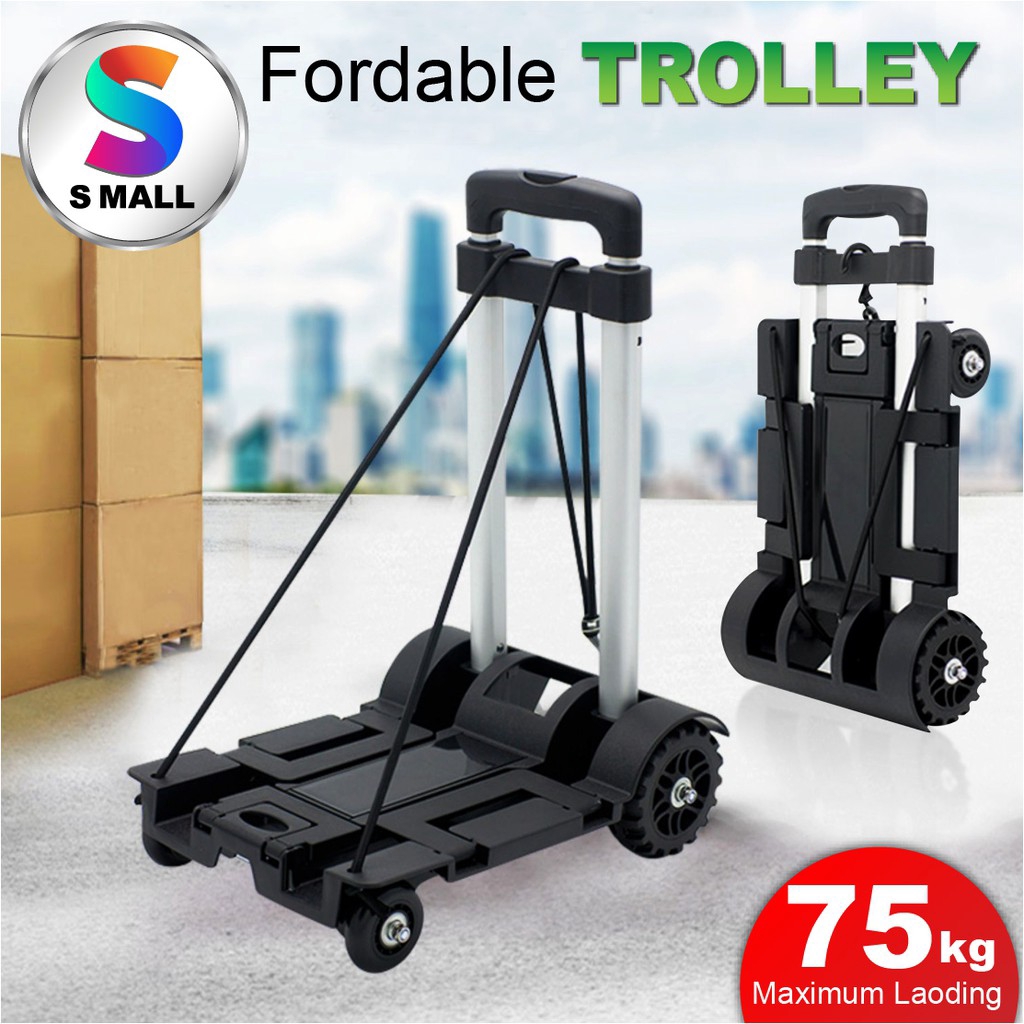S MALL Portable Aluminum Light Duty Folding Foldable Hand Truck