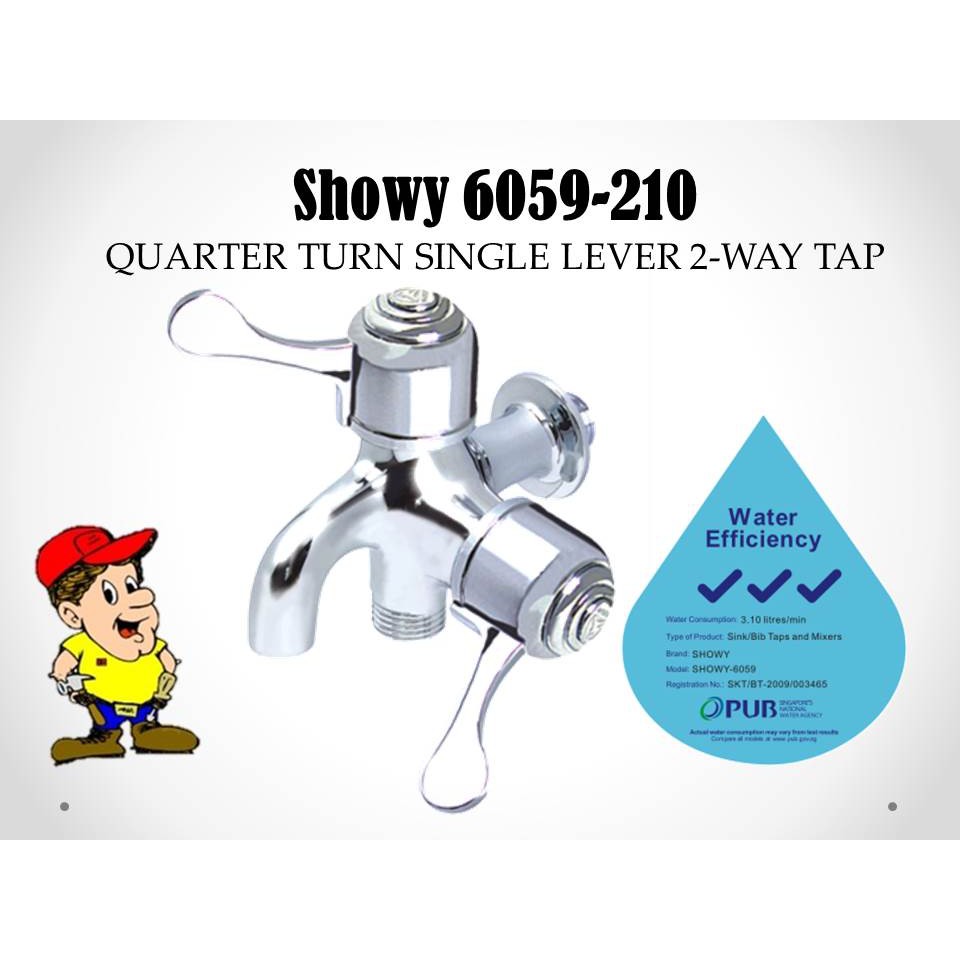SHOWY QUARTER TURN SINGLE LEVER 2WAY TAP 6059 Shopee Singapore