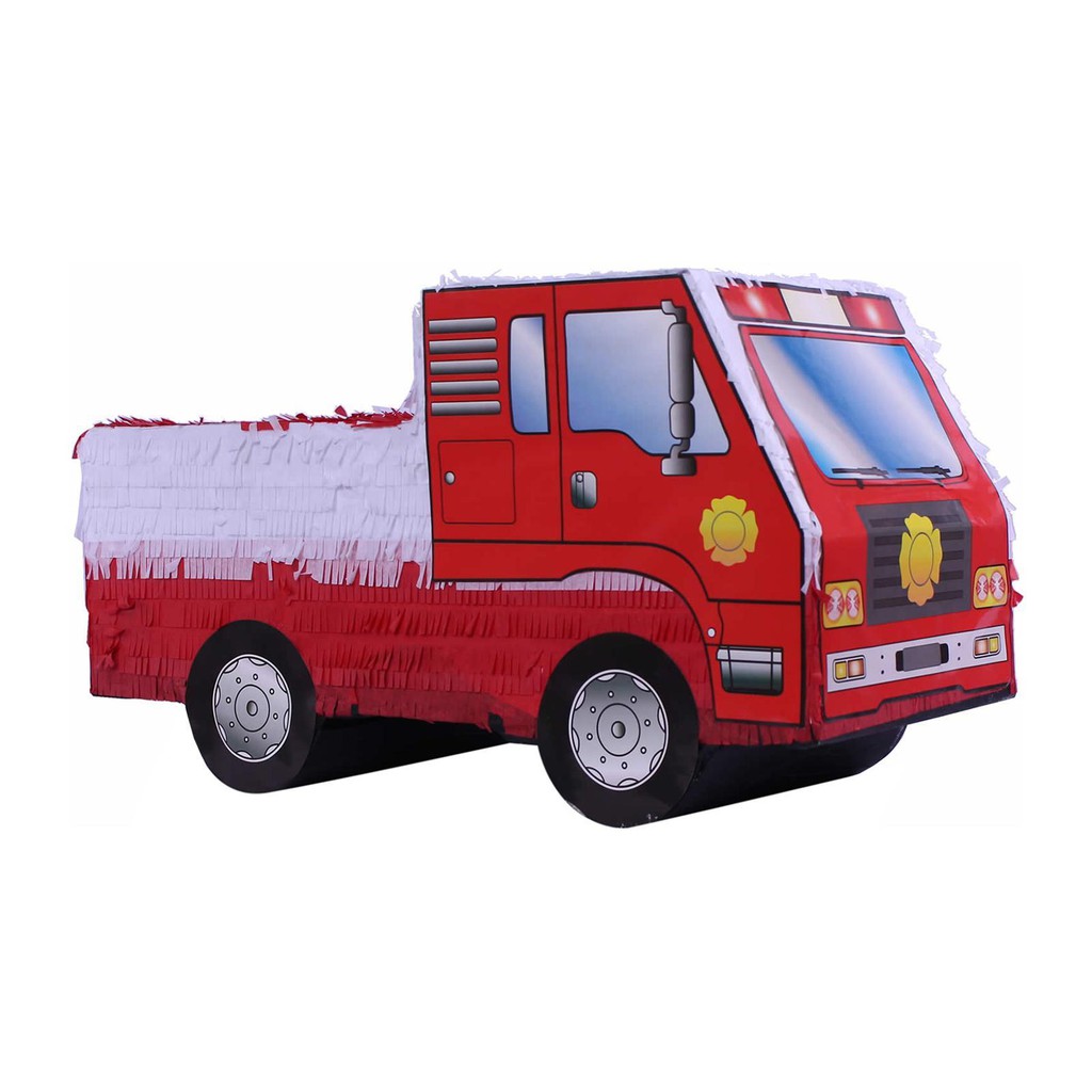Partyforte Fire Truck Party Pinata [FREE PINATA STICK AND BLINDFOLD