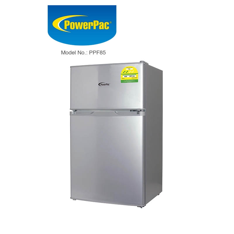 PowerPac Mini Bar Fridge 71L 2 Door with Freezer (PPF85) Shopee Singapore