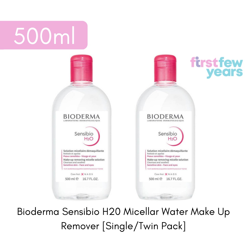 Bioderma Sensibio / Sebium H2O Micellar Water Makeup Remover 500ml [Best selling Makeup Remover