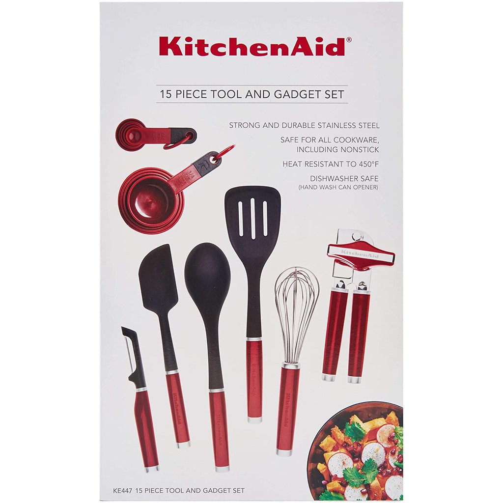 KitchenAid 15 pcs Tools & Gadget SetEmpire Red Shopee Singapore